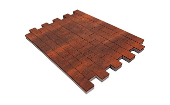 Плитка тротуарная SteinRus Прямоугольник А.6.П.4 гладкая, ColorMix Брук, 200*100*40 мм