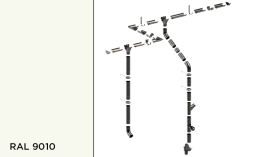 Водосточная система KROP PVC 130/90 RAL 9010