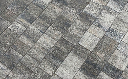 Плитка тротуарная Старый город А.1.Фсм.4 листопад гранит старый замок, комплект 3 шт, толщина 40 мм