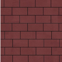 Плитка тротуарная SteinRus Прямоугольник А.6.П.4 гладкая, красный, 200*100*40 мм