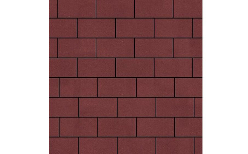 Плитка тротуарная SteinRus Прямоугольник А.6.П.4 гладкая, красный, 200*100*40 мм