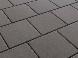 Плитка тротуарная Квадрат Б.1.К.8 стандарт гладкий черный, 300*300*80 мм