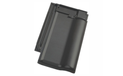 Керамическая черепица рядовая Koramic Alegra 10 Deep Black Engobe