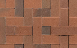 Клинкерная брусчатка ABC Recker-bunt, 200*100*45 мм
