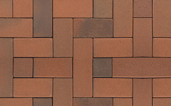 Клинкерная брусчатка ABC Recker-bunt, 200*100*45 мм