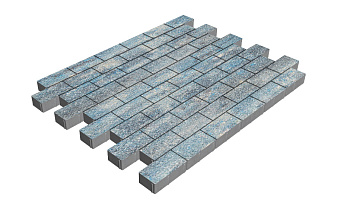 Плитка тротуарная SteinRus Прямоугольник Б.6.П.6, Antico, Амбер, 200*100*60 мм