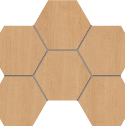 Мозаика Гексагон/Hexagon Estima Классик Вуд/Classic Wood CW04, неполированный 285*250 мм