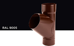 Тройник универсальный Galeco для системы STAL RAL 9005