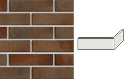 Термопанель угловая на пенополистироле (ППС) с клинкерной плиткой BestPoint Retro Brick Cardamon 115/236*456*40 мм