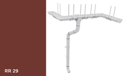 Водосточная система Grand Line Rooftop dRain PU 125/90 мм, RR 29