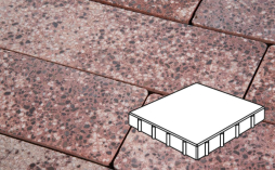 Плитка тротуарная Готика, Granite FINO, Квадрат В.4.К.10, Сансет, 400*400*100 мм