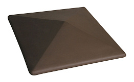 Клинкерный заборный оголовок King Klinker 03 Natural brown, 445*445*90 мм
