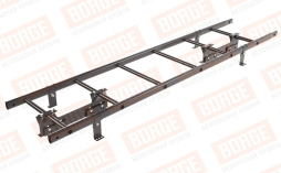 Лестница кровельная Borge для фальцевой кровли оцинкованная RAL 8019, 1,8 м