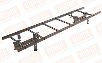 Лестница кровельная Borge для фальцевой кровли оцинкованная RAL 8019, 1,8 м