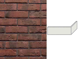 Облицовочный камень ИНТЕРКАМ Старый кирпич угловой элемент 2814