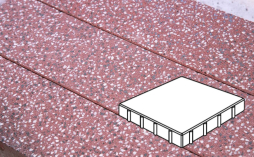 Плитка тротуарная Готика, Granite FINO, Квадрат Б.4.К.6, Емельяновский, 400*400*60 мм