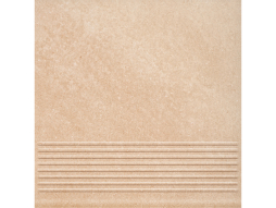 Клинкерная ступень с насечками Paradyz Mattone Sabbia, Beige, 300*300*8,5 мм