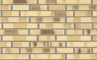 Кирпич клинкерный Muhr 35 KS Creme nuanciert Kohle Spezial гладкий, 290*90*52 мм