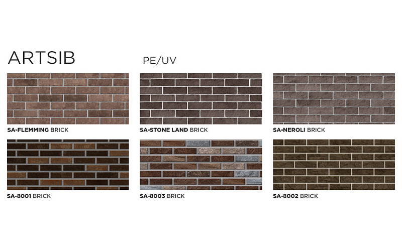 Алюминиевая композитная панель SIBALUX SBL A2 ARTSIB BRICK