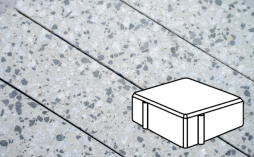 Плитка тротуарная Готика, City Granite FINERRO, Квадрат В.1.К.10/Г.1.К.10, Грис Парга, 100*100*100 мм