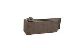 Клинкерная плитка угловая Terramatic Koro Brown, 185*71*60*14 мм