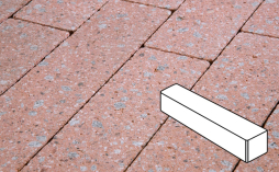 Плитка тротуарная Готика Granite FINERRO, Ригель Б.3.П.8, Травертин 360*80*80 мм