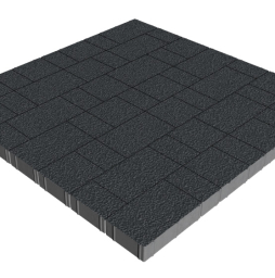 Плитка тротуарная SteinRus Новый город Лион Б.9.Псм.6, Native, черный, толщина 60 мм