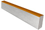 Садовый бордюр SteinRus БР 100.20.8R, гладкая, частичный прокрас, желтый, 1000*200*80 мм