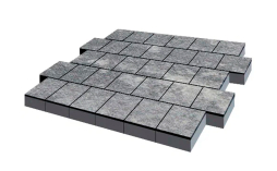 Плитка тротуарная SteinRus Виго В.3.К.8 Native, ColorMix Актау, 200*200*80 мм