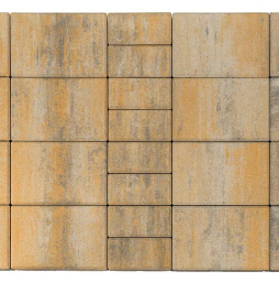 Плитка тротуарная BRAER Мозаика Color Mix 25 Песчаник, толщина 60 мм