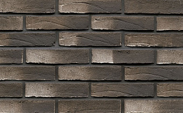 Кирпич клинкерный Muhr 38 Schwarz weiss Wasserstrich, 240*71*50 мм