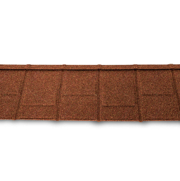 Композитная черепица рядовая Metrotile IShingle Terracotta