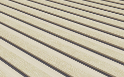 Фиброцементная панель CLADBOARD линеарная 10, слоновая кость, 3050*1220*12 мм