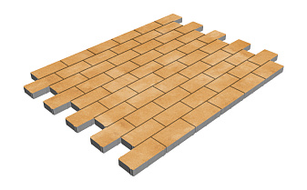 Плитка тротуарная SteinRus Прямоугольник А.6.П.4, гладкая, Роклин, 200*100*40 мм