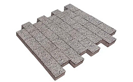 Плитка тротуарная SteinRus Бельпассо Медио Б.10(Б).П.8, Backwash, Каспий, 225*150*80 мм