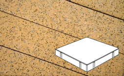 Плитка тротуарная Готика, City Granite FINERRO, Квадрат Б.5.К.8, Жельтау, 500*500*80 мм