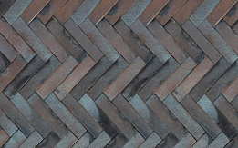 Клинкерная брусчатка ригельная ABC Gotland blau-braun Schmolz, 292х71х52 мм