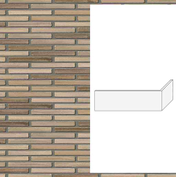 Гибкий кирпич StoCleyer Brick, угловой элемент 4/4 corner, 11170 коричневый, 400/100*40*4-8 мм