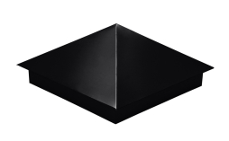 Колпак на столб Grand Line, 0,5 Quarzite lite, RAL 9005, 390*390 мм