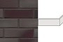Клинкерная плитка угловая ручной формовки Feldhaus Klinker NF 14 W384  ferrum liso 240*71*115*14 мм