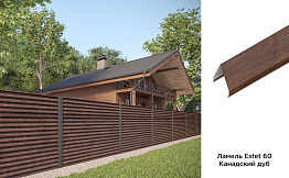 Забор-жалюзи Aquasystem Printech, Estet 60, Канадский дуб, гладкая
