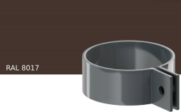 Хомут трубы KROP PVC для системы D 75/63 мм, RAL 8017