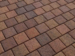 Плитка тротуарная Квадрат А.3.К.4 листопад гранит арабская ночь, 100*100*40 мм