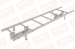Лестница кровельная Borge для фальцевой кровли оцинкованная RAL 9006, 1,8 м