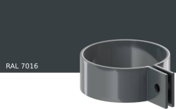 Хомут трубы KROP PVC для системы D 130/90 мм, RAL 7016