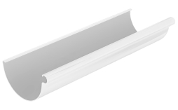 Желоб водосточный BRAAS, 3 м, 150/100 мм, ПВХ, белый