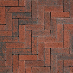 Плитка тротуарная Прямоугольник А.2.П.4 листопад гладкий клинкер, 200*100*40 мм