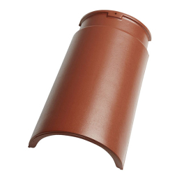 Керамическая черепица конек гладкий №6 TONDACH Figaro 11 (Planoton 11), Red engobe