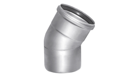 Отвод 87,5° с раструбом Sita, SitaPipe, нержавеющая сталь, DN/OD 100/110 мм
