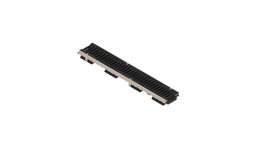 Лоток Standartpark PolyMax Drive DN100 с чугунной щелевой решеткой, класс C